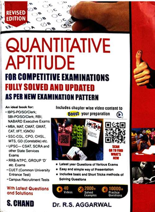 Book cover of Quantitative Aptitude - 2024 Edition - Competitive Exam