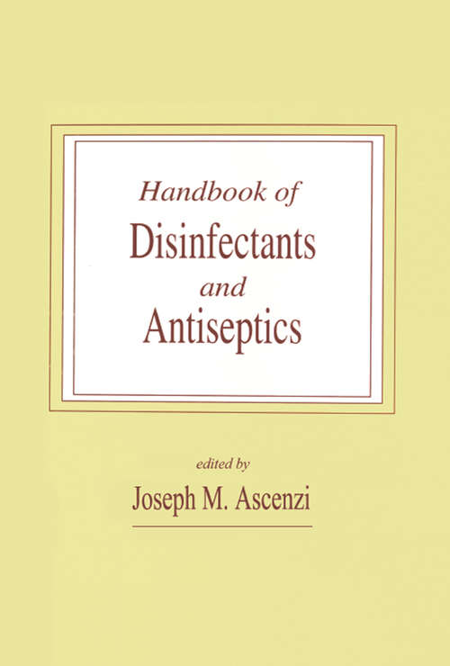 Book cover of Handbook of Disinfectants and Antiseptics