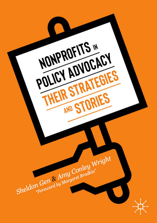 Book cover of Nonprofits in Policy Advocacy: Their Strategies and Stories (1st ed. 2020)