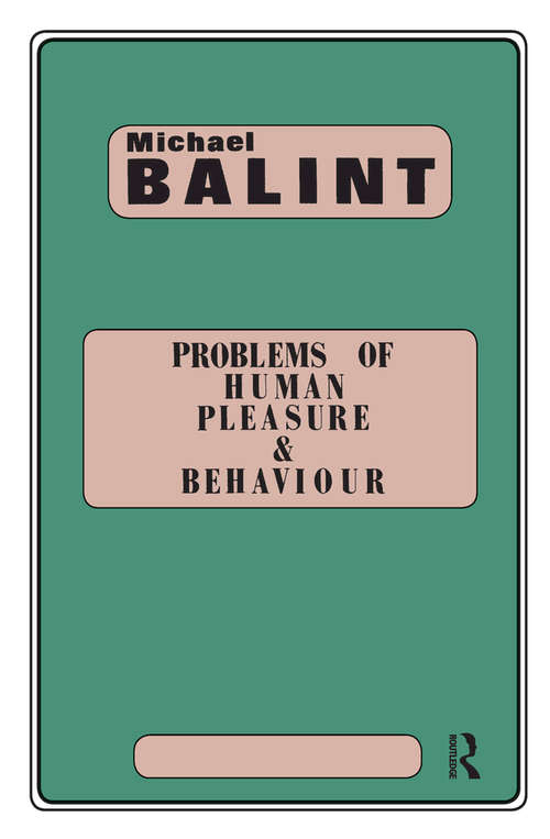 Book cover of Problems of Human Pleasure and Behaviour