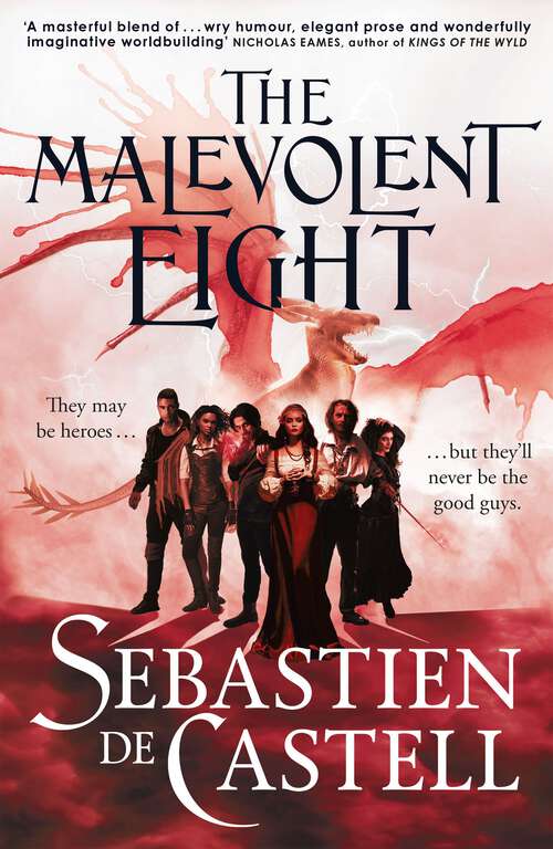 Book cover of The Malevolent Eight: The Explosive Sequel to the Massive Hit Fantasy Novel THE MALEVOLENT SEVEN
