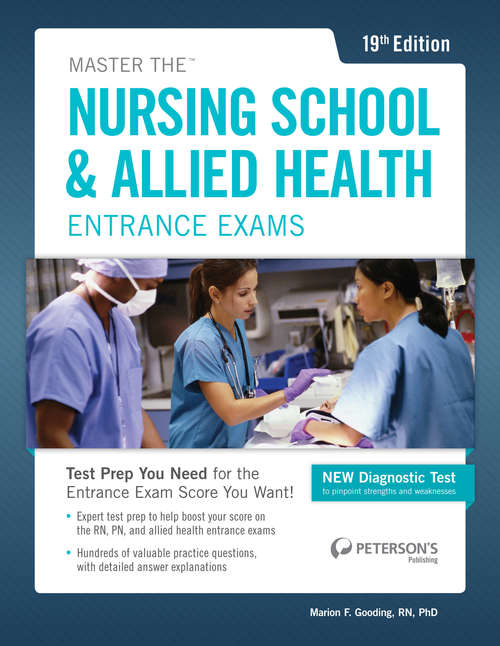 Book cover of Master the Nursing School & Allied Health Entrance Exams