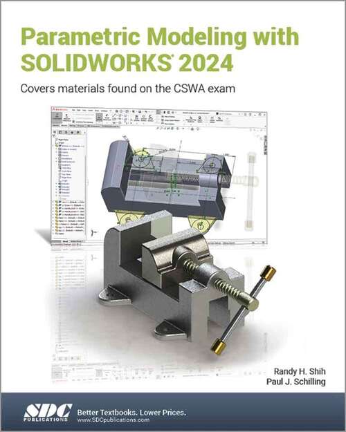 Book cover of Parametric Modeling with SOLIDWORKS 2024