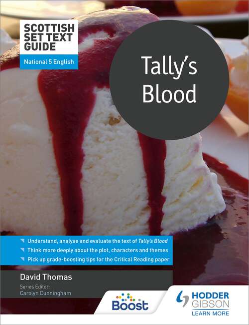 Book cover of Scottish Set Text Guide: Tally's Blood for National 5 English (Scottish Set Text Guides)