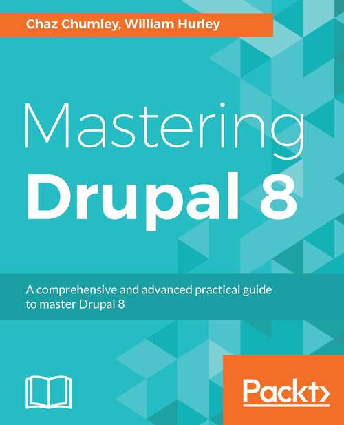 Book cover of Mastering Drupal 8