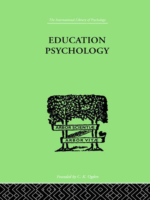 Book cover of Education Psychology: BRIEFER COURSE