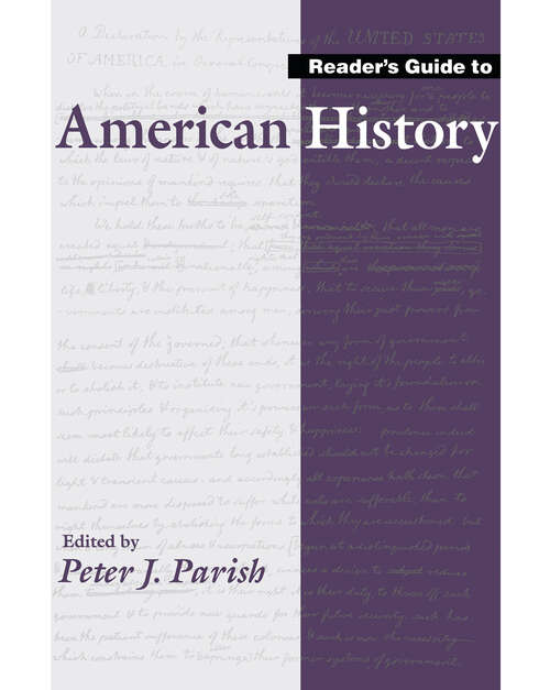 Reader's Guide to American History (Reader's Guide Ser.)