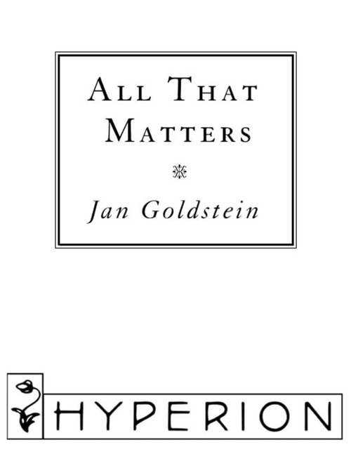 Book cover of All That Matters: A Novel