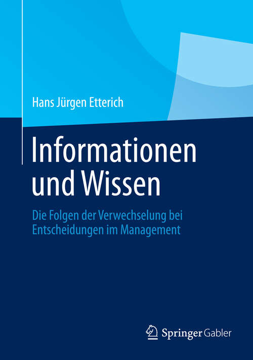 Book cover of Informationen und Wissen