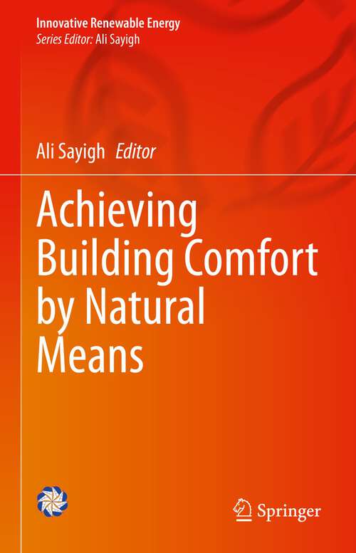 Book cover of Achieving Building Comfort by Natural Means (1st ed. 2022) (Innovative Renewable Energy)