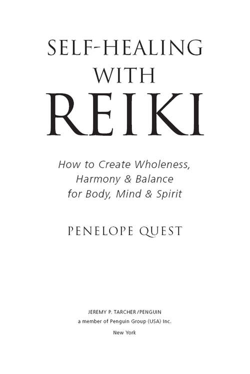 Book cover of Self-Healing with Reiki
