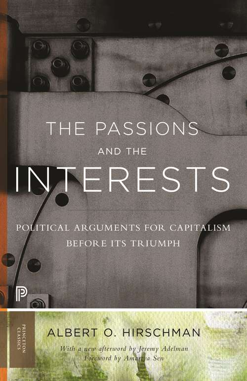 Book cover of The Passions and the Interests
