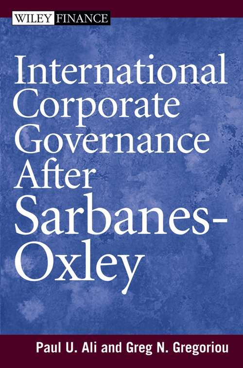 International Corporate Governance After Sarbanes-Oxley