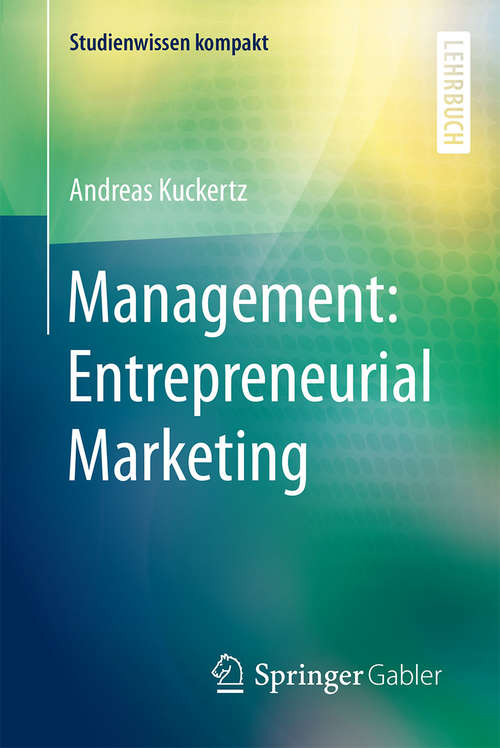 Book cover of Management: Entrepreneurial Marketing
