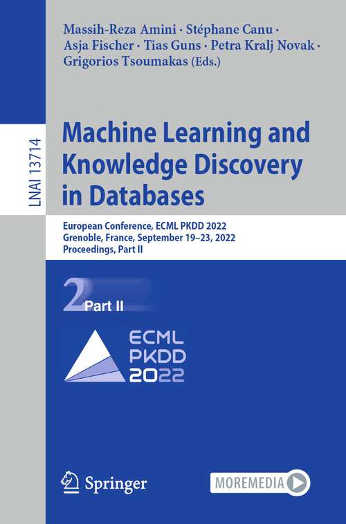 Cover image of Machine Learning and Knowledge Discovery in Databases