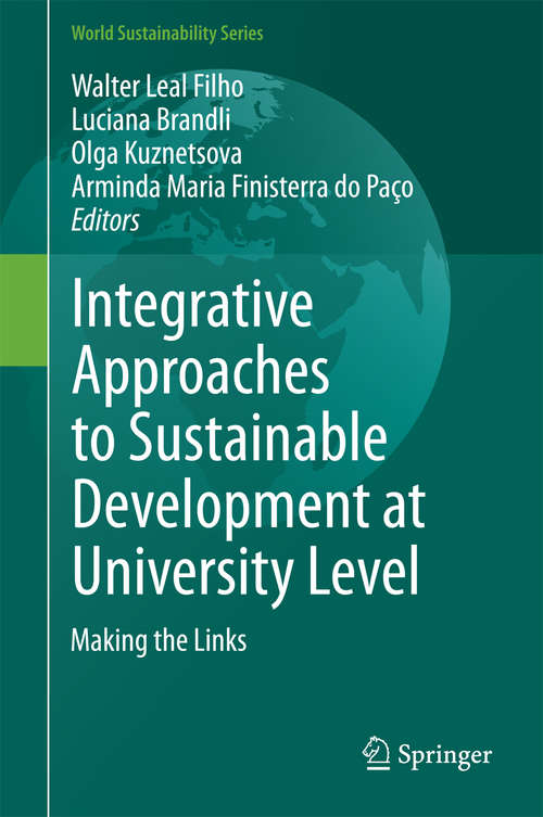 Book cover of Integrative Approaches to Sustainable Development at University Level