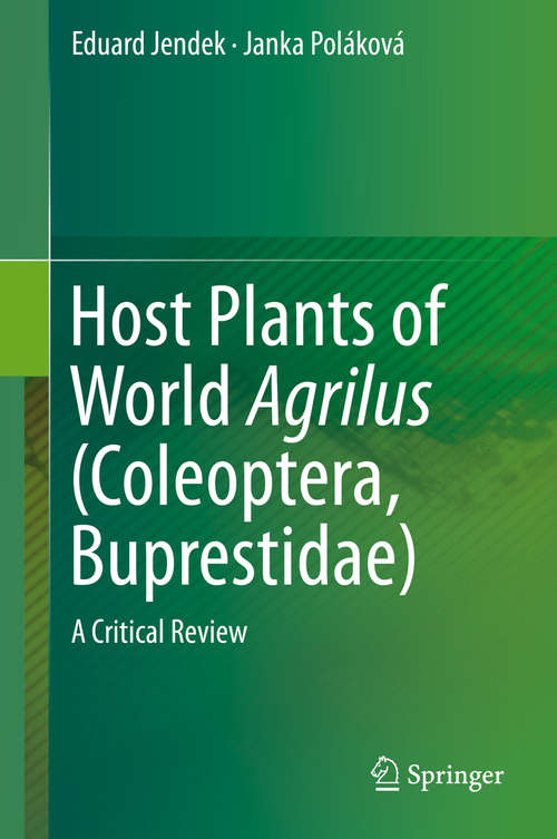 Book cover of Host Plants of World Agrilus (Coleoptera, Buprestidae)