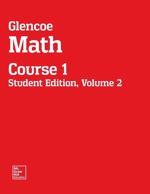 Book cover of Glencoe Math: Built to the Common Core, CCSS [Grade 6, Volume 2]