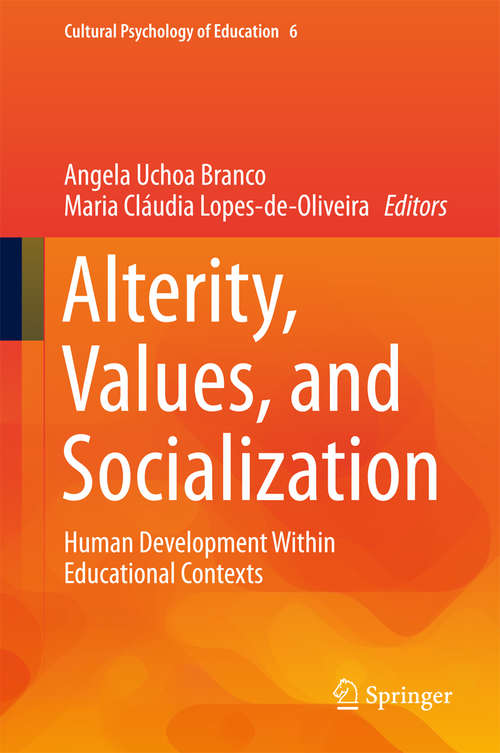 Book cover of Alterity, Values, and Socialization