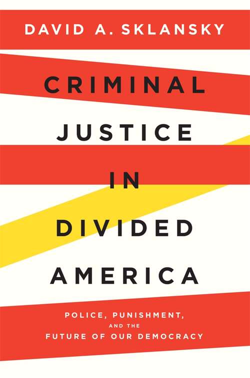 Book cover of Criminal Justice in Divided America: Police, Punishment, and the Future of Our Democracy