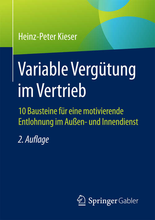Variable Vergütung im Vertrieb, 2 Auflage