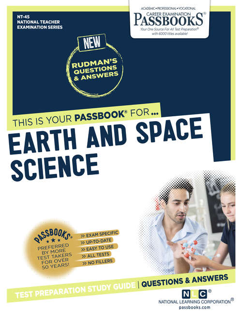 Book cover of EARTH AND SPACE SCIENCE: Passbooks Study Guide (National Teacher Examination Series (NTE))