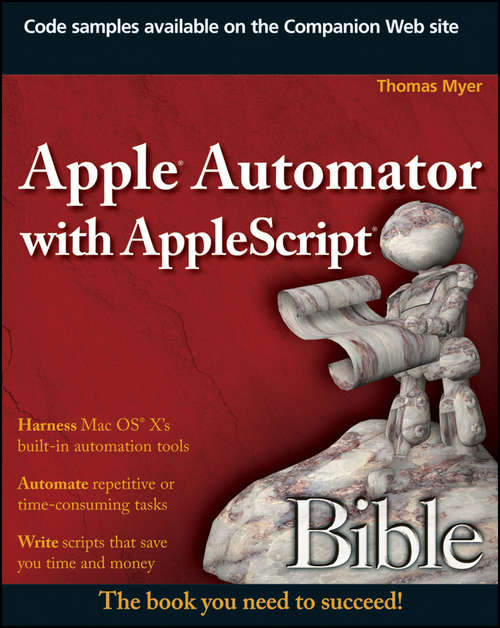 Book cover of Apple Automator with AppleScript Bible