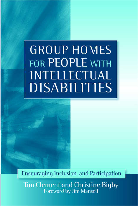 Book cover of Group Homes for People with Intellectual Disabilities