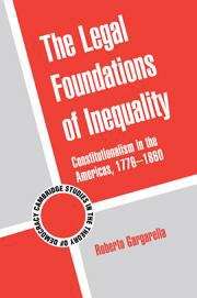 Book cover of The Legal Foundations of Inequality