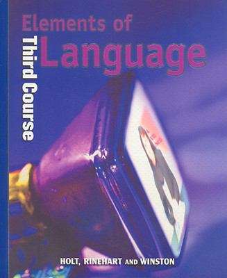 Book cover of Elements of Language: Third Course