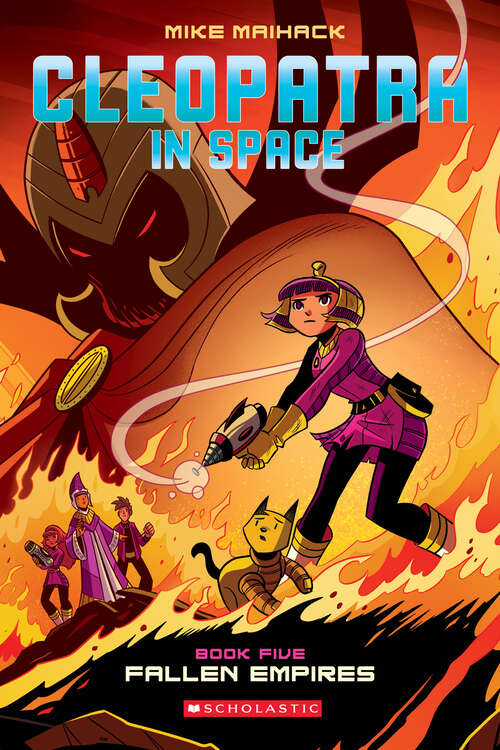 Book cover of Fallen Empire: A Graphic Novel (Cleopatra in Space #5)
