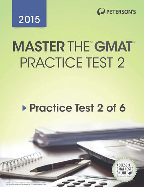 Book cover of Master the GMAT 2015: Practice Test 2: Prac Test 2 of 6