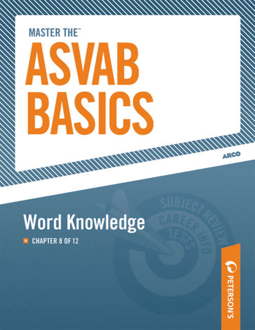 Book cover of Master the ASVAB Basics--Word Knowledge