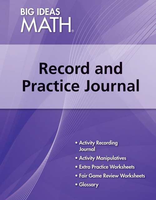 Book cover of Big Ideas Math: Algebra 1, A Common Core Curriculum, Record And Practice Journal