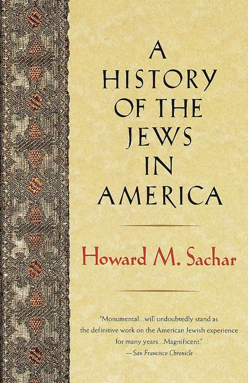 Book cover of A History of the Jews in America