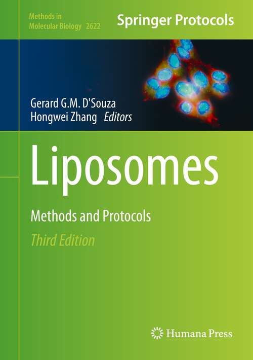 Liposomes: Methods and Protocols (Methods in Molecular Biology #2622)
