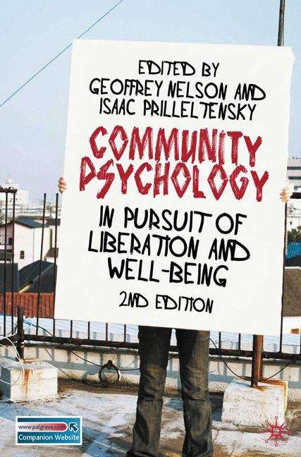 Book cover of Community Psychology: In Pursuit of Liberation and Well-Being