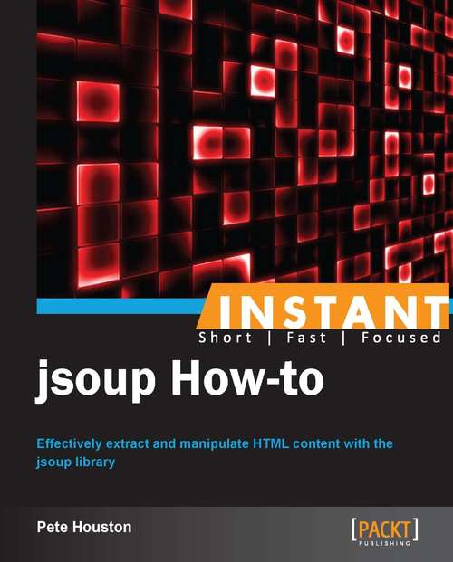 Book cover of Instant jsoup How-to
