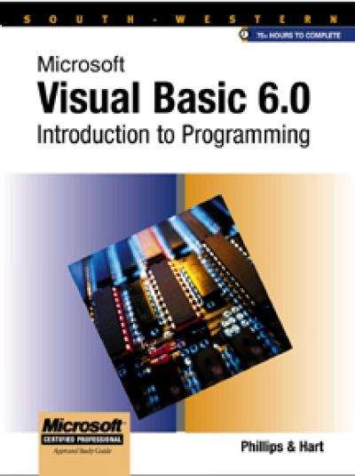 Book cover of Microsoft Visual Basic 6.0: Introduction to Programming