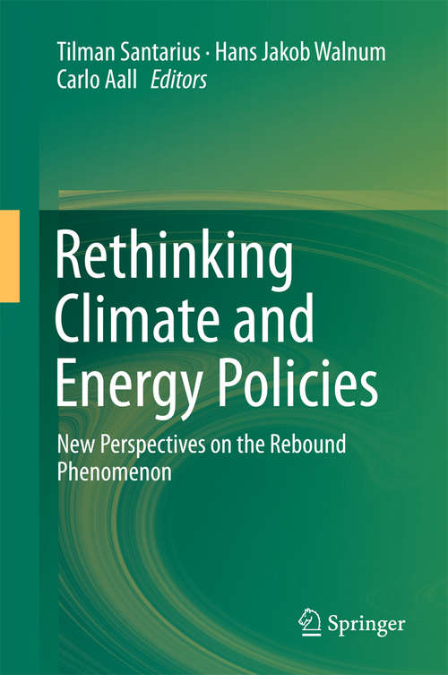 Book cover of Rethinking Climate and Energy Policies