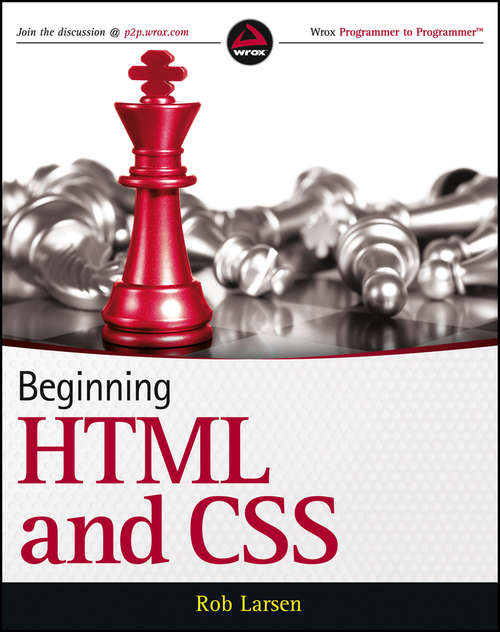 Book cover of Beginning HTML and CSS