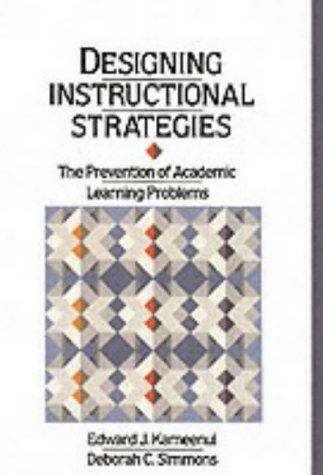 Book cover of Designing Instructional Strategies: The Prevention of Academic Learnig Problem
