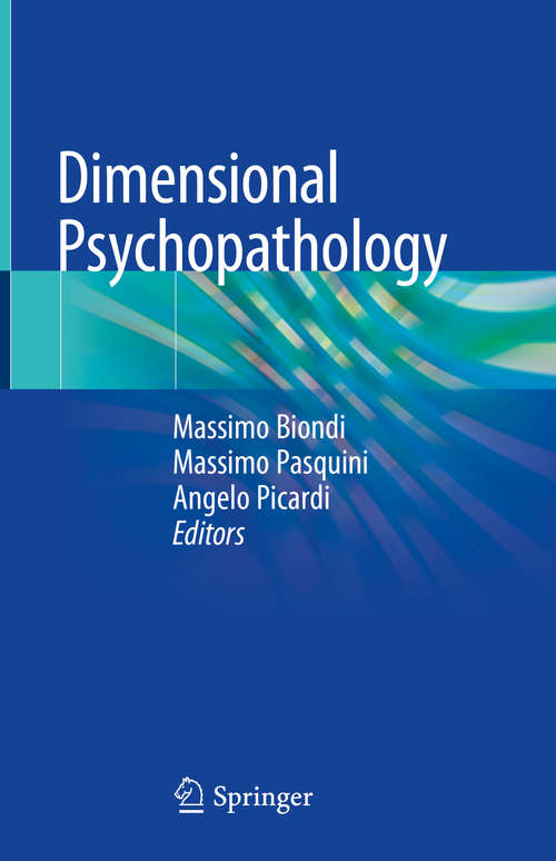 Book cover of Dimensional Psychopathology (1st ed. 2018)