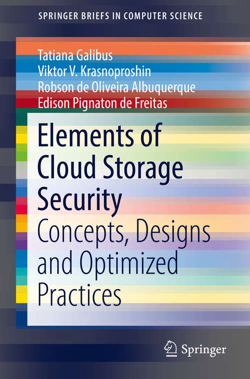 Book cover of Elements of Cloud Storage Security