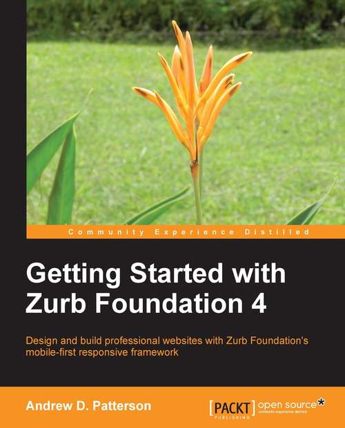 Book cover of Getting Started with Zurb Foundation 4
