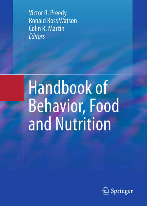 Book cover of Handbook of Behavior, Food and Nutrition