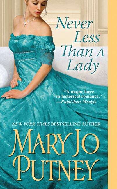 Book cover of Never Less Than a Lady (Lost Lords)