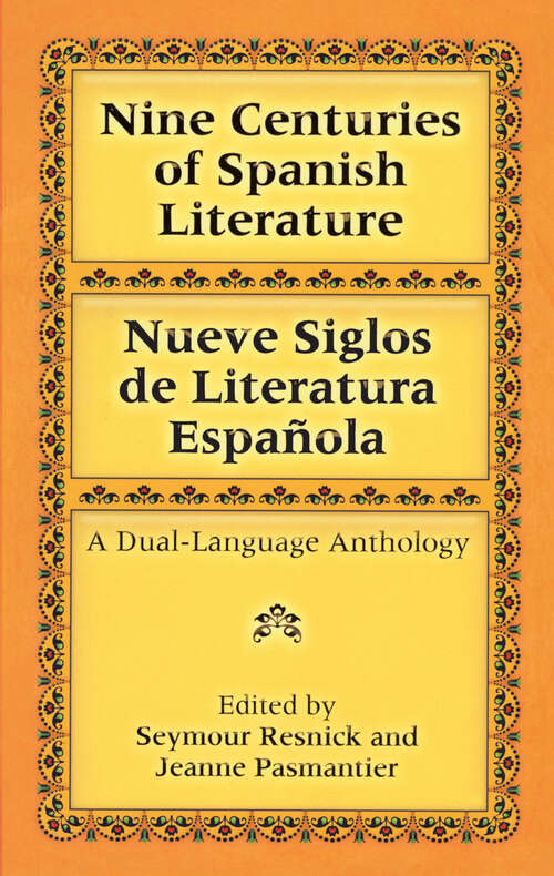 Book cover of Nine Centuries of Spanish Literature (Dover Dual Language Spanish)