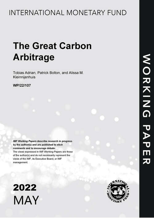 The Great Carbon Arbitrage (Imf Working Papers)