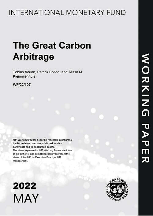 Book cover of The Great Carbon Arbitrage (Imf Working Papers)